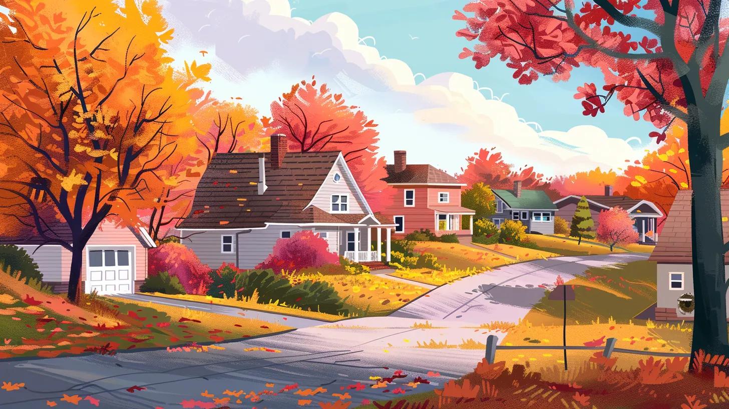 homes with road or trees no text no lettering